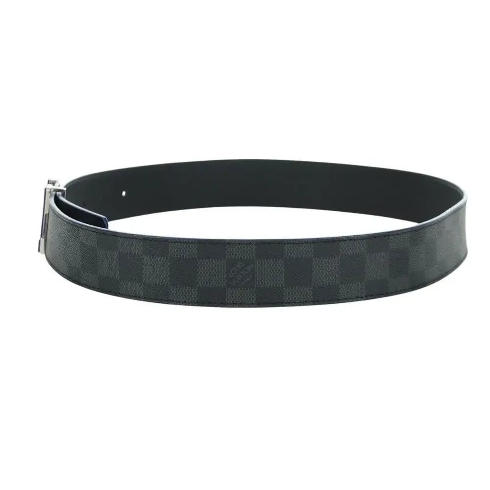 Louis Vuitton Damier Graphite Ceinture LV Printed Initials Black Belt